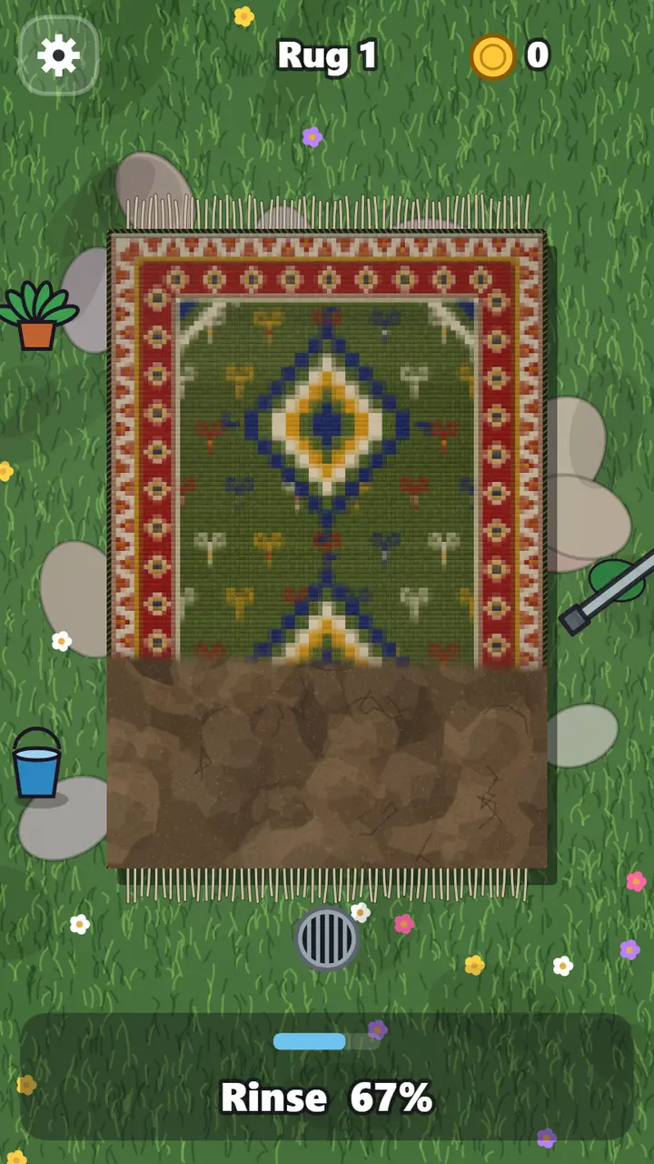 Rug Wash: yarısı yıkanmış kilim